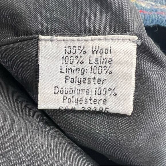 Vintage Icelandic Design Floral Embroidery Wool Cardigan Sweater - Picture 7 of 12